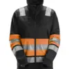 Snickers 8077 High-Vis Class 1 Women's Full Zip Jacket in High Visibility Orange/Black