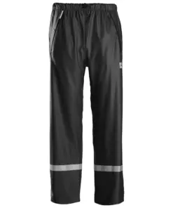 Snickers 8201 Rain Trousers PU in Black