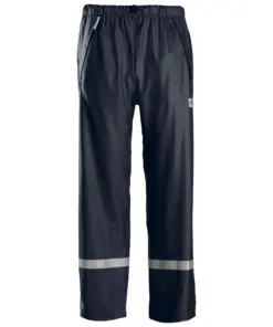 Snickers 8201 Rain Trousers PU in Navy