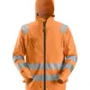 Snickers 8233 High-Vis Class 3 PU Rain Jacket in High Visibility Orange