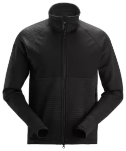 Snickers 8404 FlexiWork Midlayer Jacket in Black/Black
