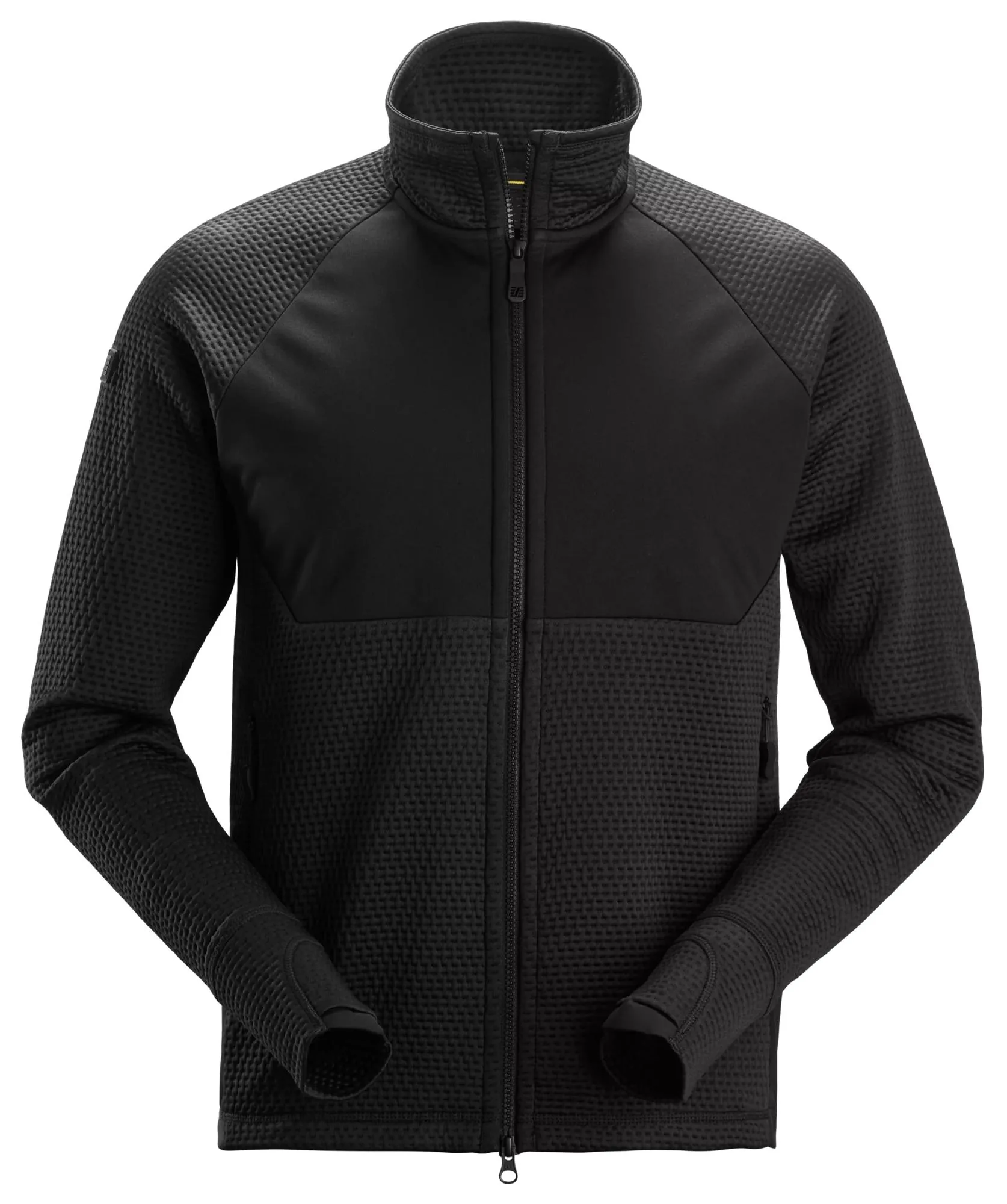 Snickers 8404 FlexiWork Midlayer Jacket in Black/Black