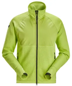 Snickers 8404 FlexiWork Midlayer Jacket in Lime/Lime