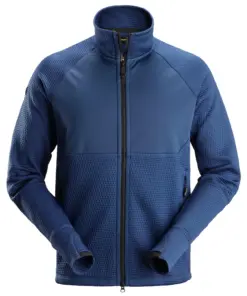 Snickers 8404 FlexiWork Midlayer Jacket in Deep Blue/Deep Blue