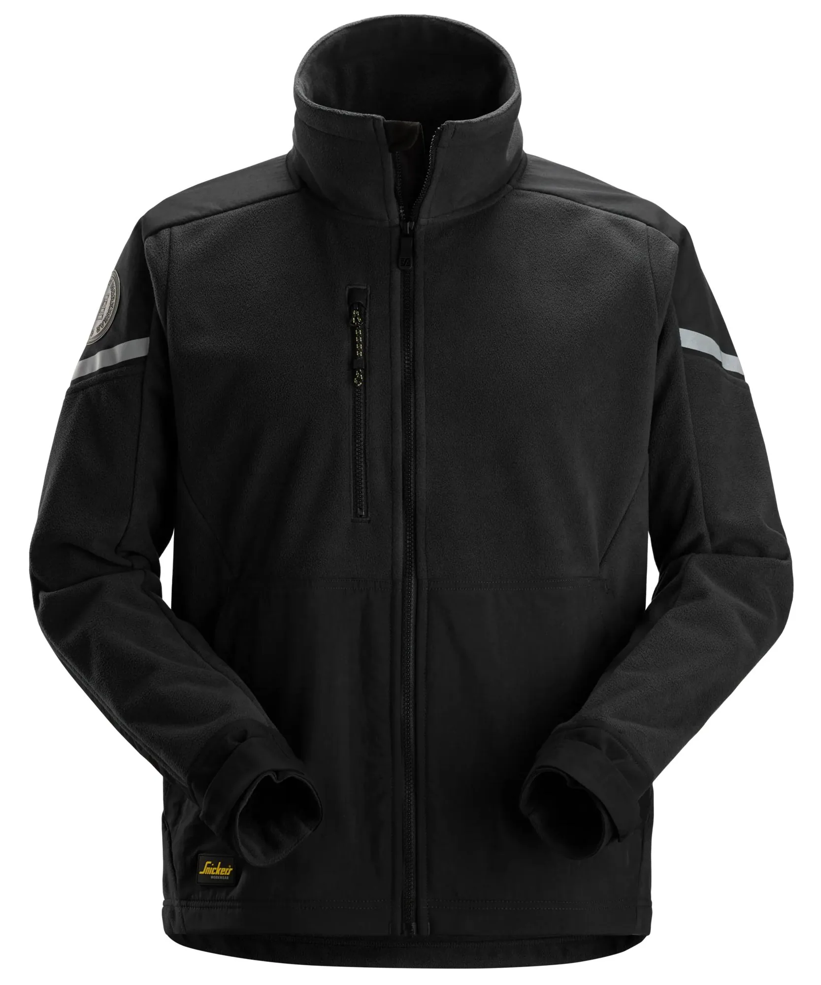Snickers 8410 Windblocker Fleece Jacket in Black/Black