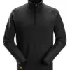 Snickers 8421 Polartec® Shed Less Half Zip Fleece Jacket in Black