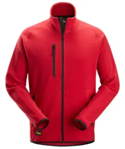 Snickers 8422 Polartec® Shed Less Fleece Jacket in Chili Red