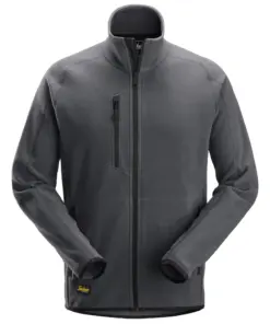 Snickers 8422 Polartec® Shed Less Fleece Jacket in Steel Grey