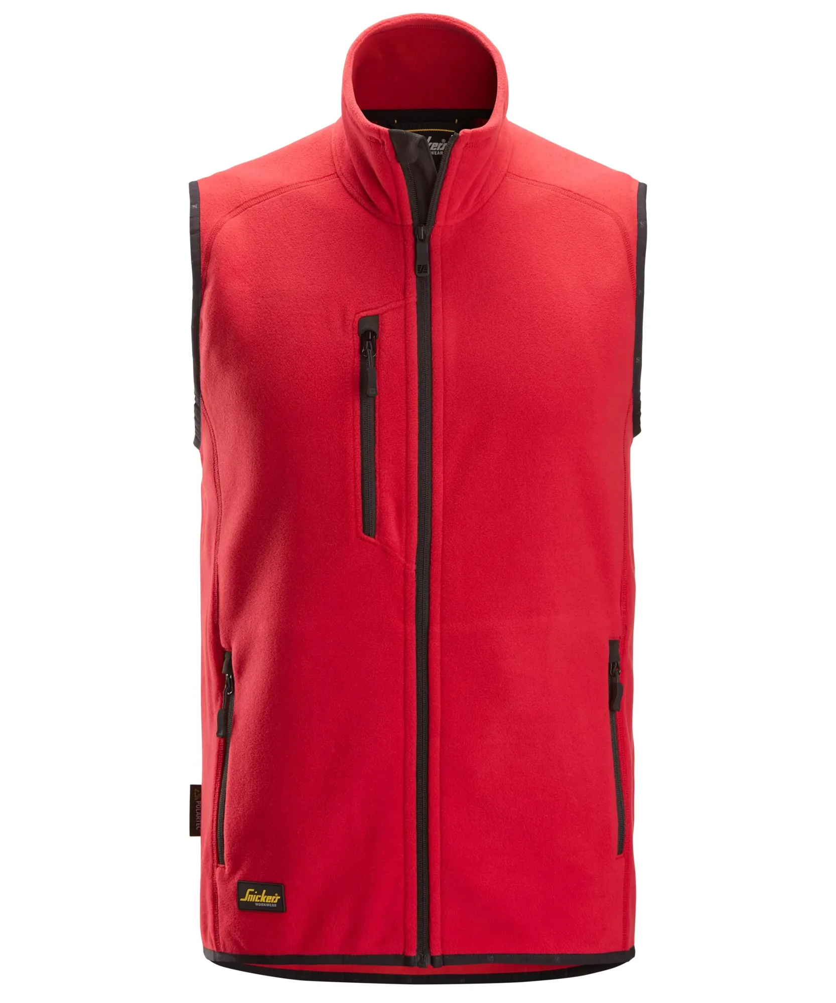 Snickers 8424 Polartec® Shed Less Fleece Vest in Chili Red