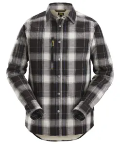 Snickers 8522 AllroundWork Insulated Shirt in Black/Bone White