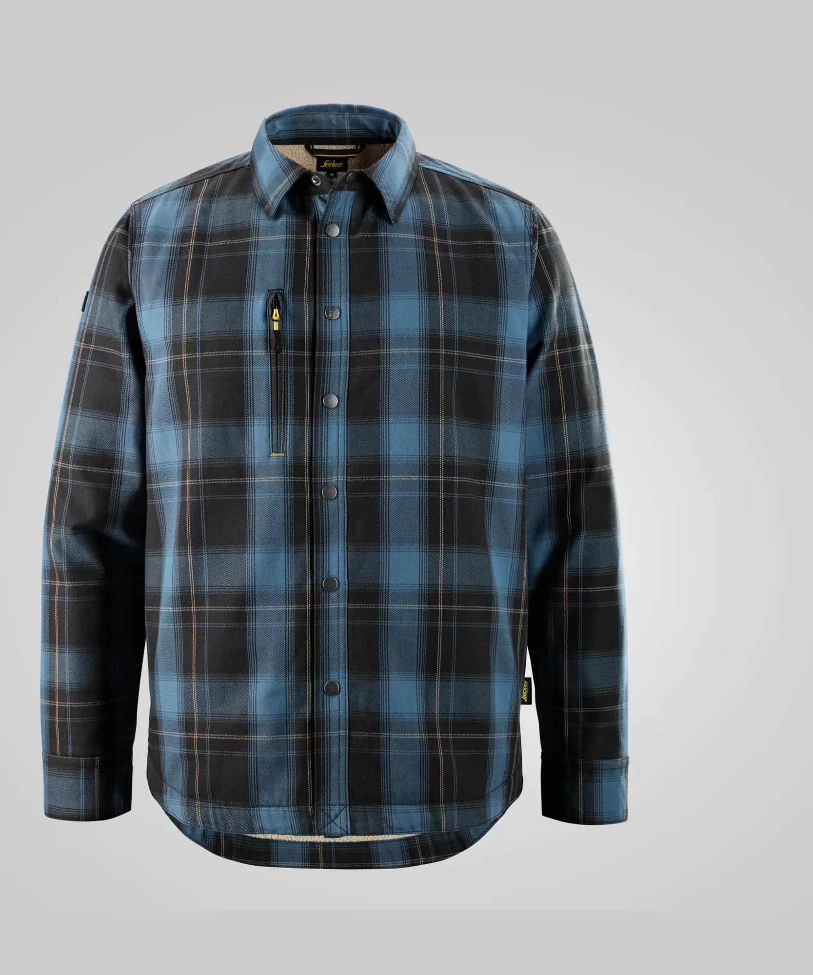 Snickers 8522 AllroundWork Insulated Shirt in Stone Blue/Black
