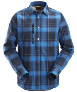 Snickers 8522 AllroundWork Insulated Shirt in True Blue/Navy