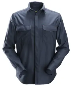 Snickers 8561 ProtecWork Long Sleeve Shirt in Navy