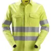 Snickers 8562 ProtecWork Long Sleeve Shirt High-Vis Class 3 in High Visibility Yellow