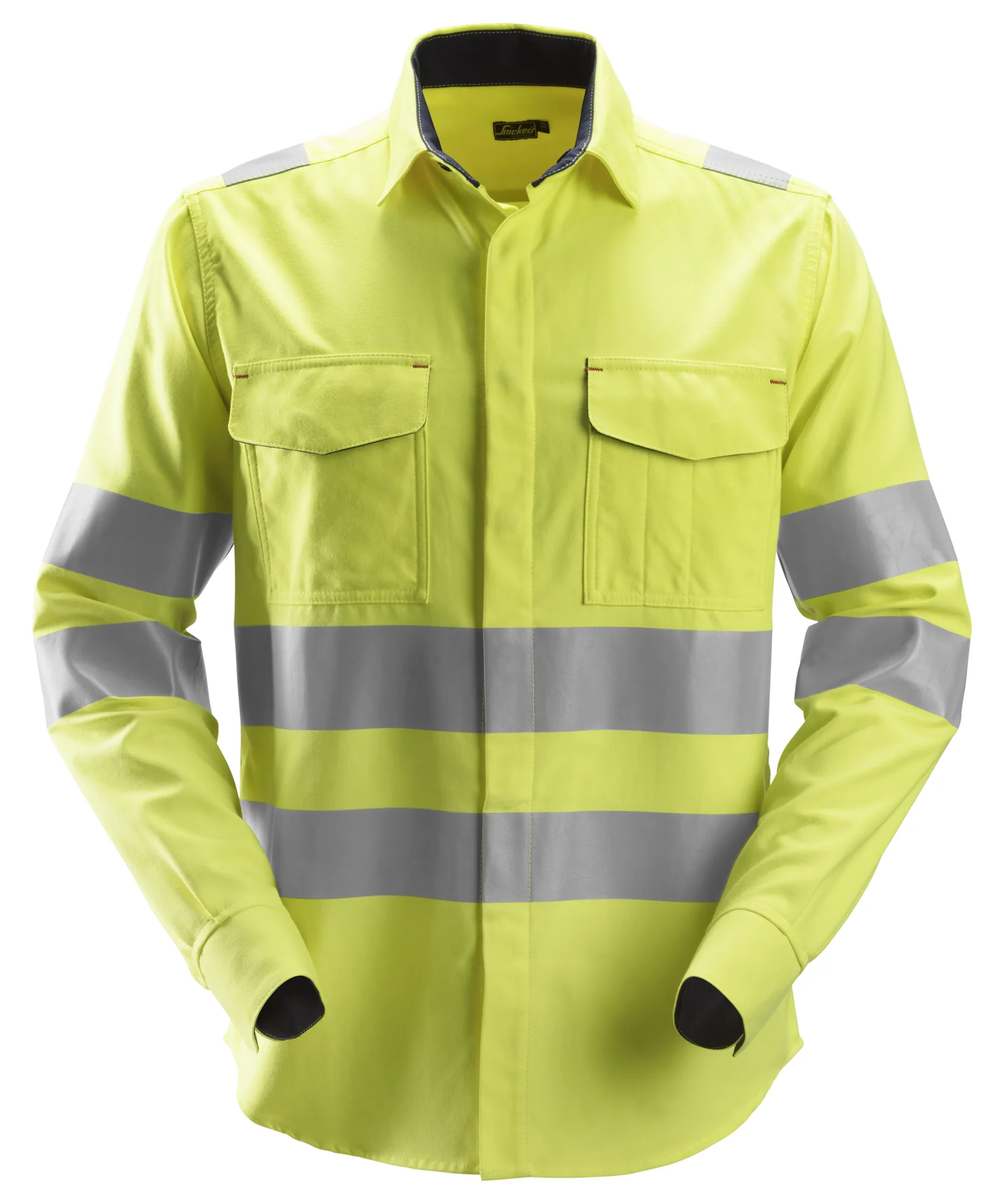 Snickers 8562 ProtecWork Long Sleeve Shirt High-Vis Class 3 in High Visibility Yellow
