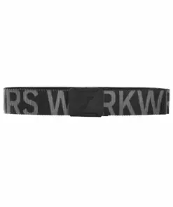 Snickers 9004 Logo Belt in Black/Steel Grey