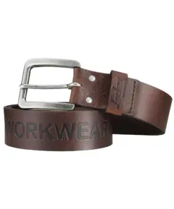 Snickers 9034 Leather Belt in Chocolate Brown