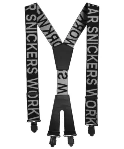 Snickers 9064 Logo Braces in Black/Steel Grey
