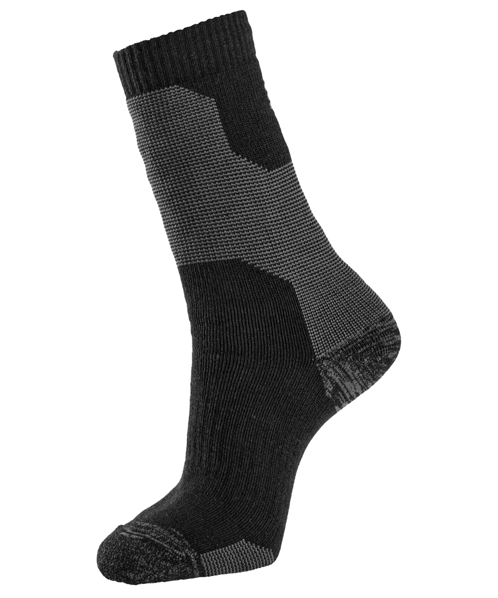 Snickers 9227 Heavy Wool Socks in Black/Steel Grey