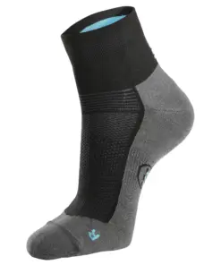Snickers 9240 37.5® Low Socks in Grey Melange/Black