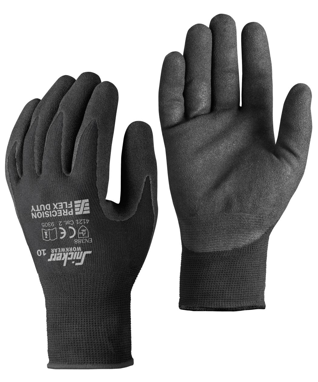 Snickers 9305 Precision Flex Duty Gloves in Black/Black