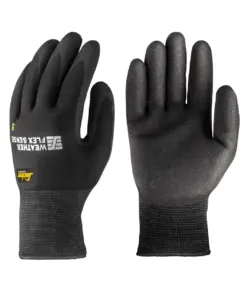 Snickers 9319 Weather Flex Sense Gloves in Black/Black