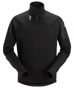 Snickers 9435 Body Mapping ½ Zip Micro Fleece Pullover in Black