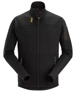 Snickers 9438 Body Mapping Micro Fleece Jacket in Black