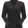 Snickers 9476 ProtecWork Women's Half Zip Wool Long Sleeve Shirt in Black