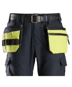 Snickers 9787 ProtecWork Multi Function Holster Pockets in High Visibility Yellow/Navy